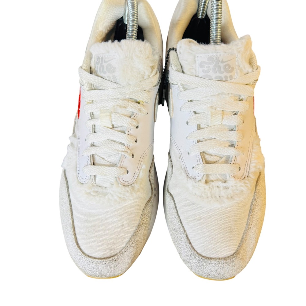 Nike Air Max 1 Coast Sail White Red Feather Swoosh Mens 8 Sneaker FJ4735-100 - Picture 6 of 12